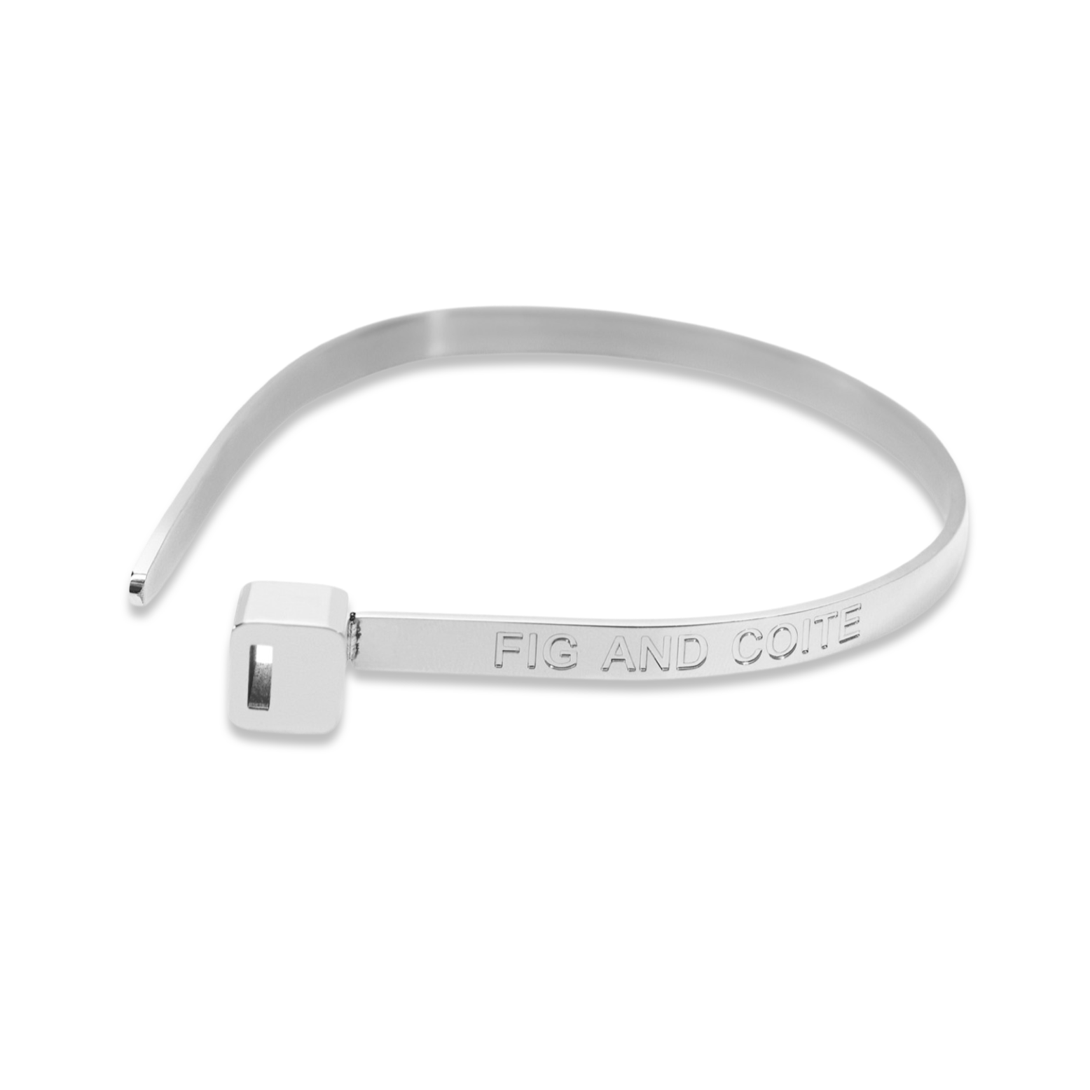 Silver ZipTie Bracelet