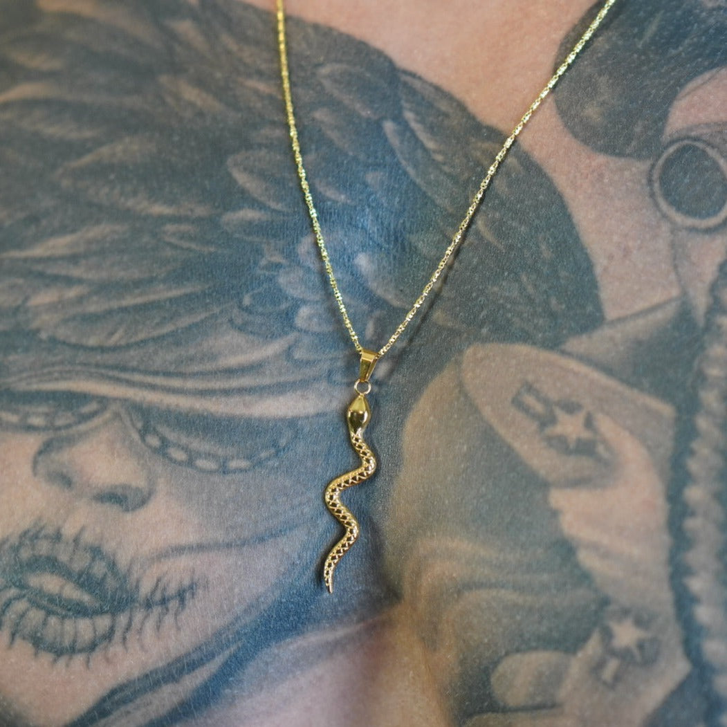 Gold Snake Necklace