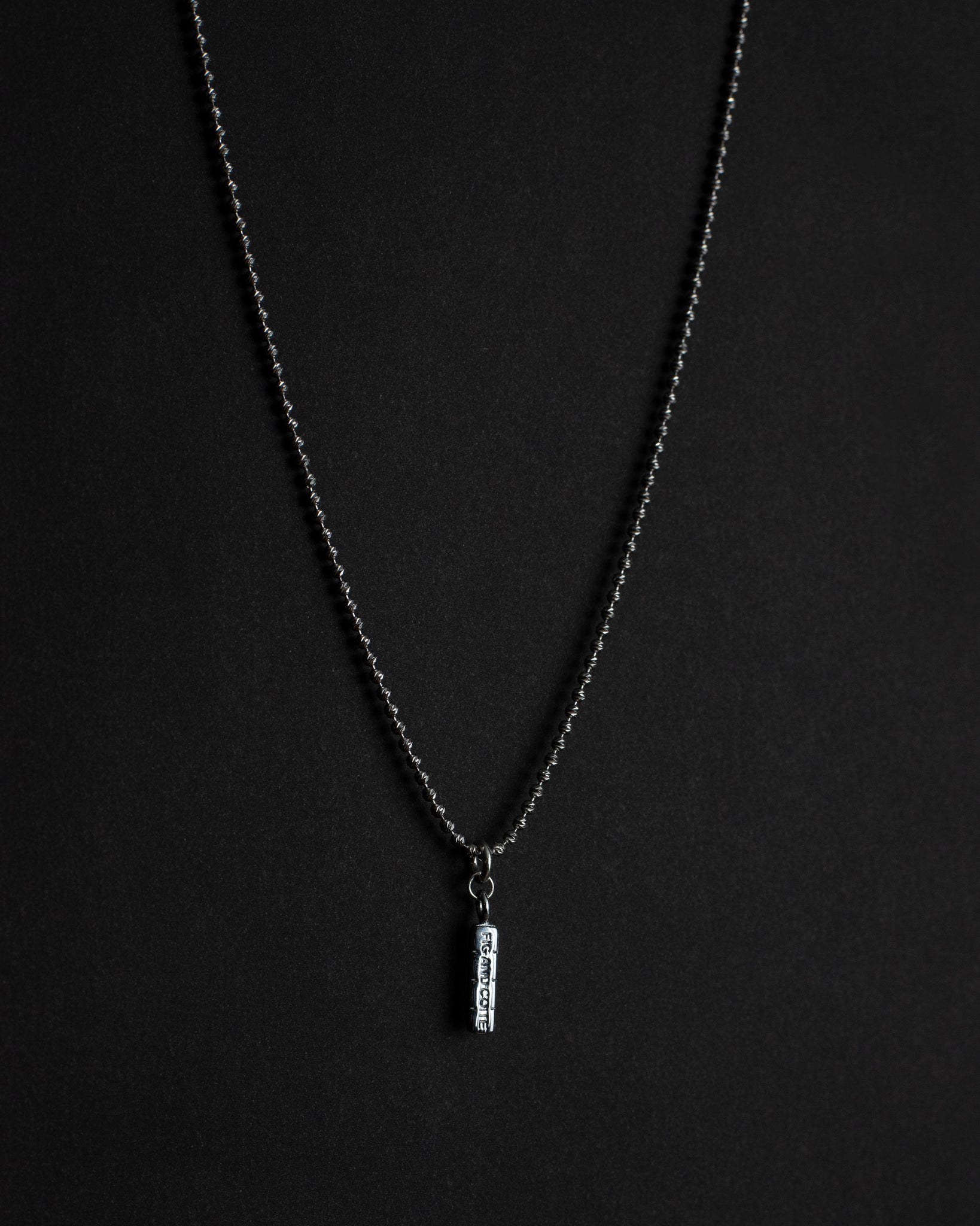 Silver Xanax Bar Necklace