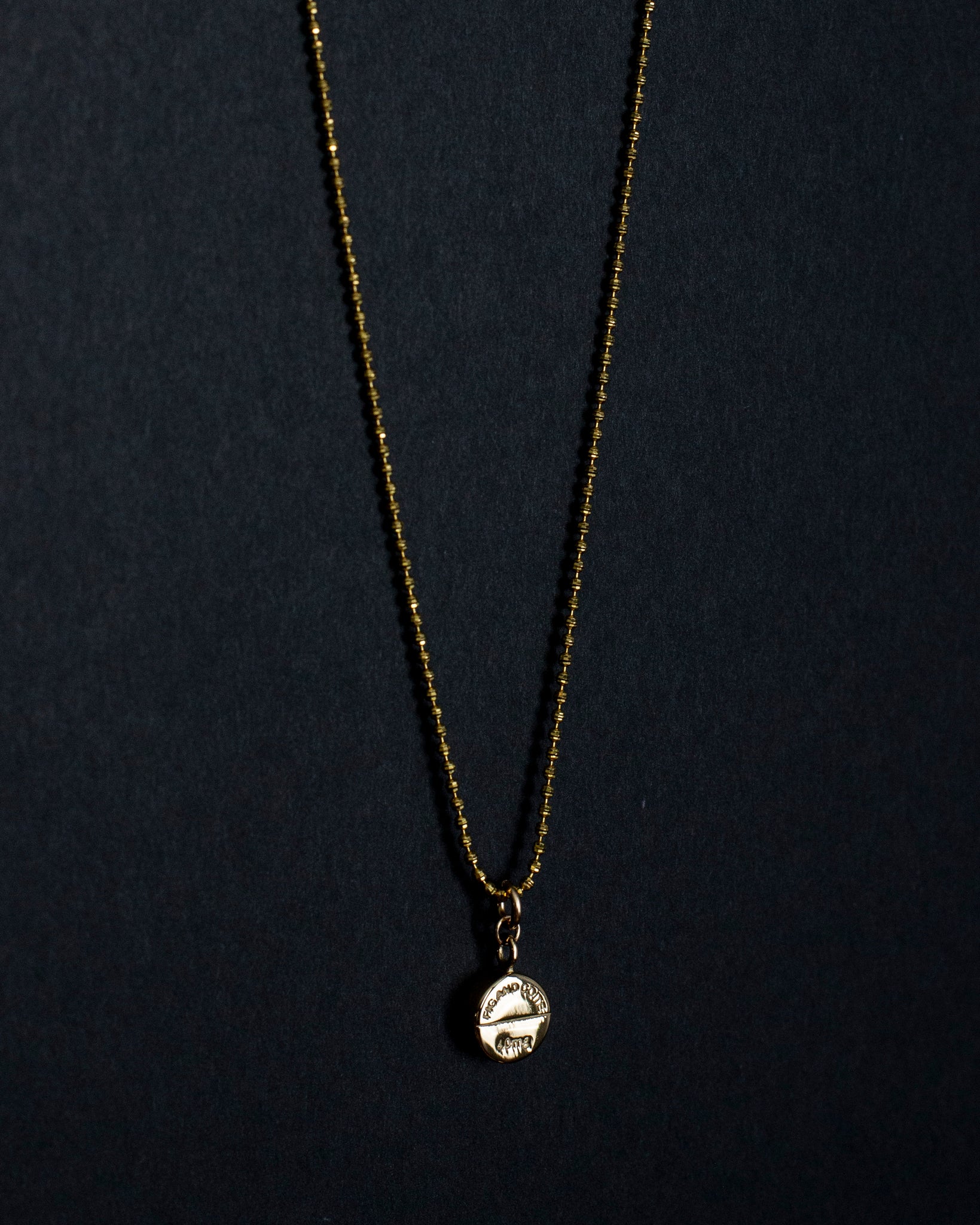 Gold Pressed Pill Necklace