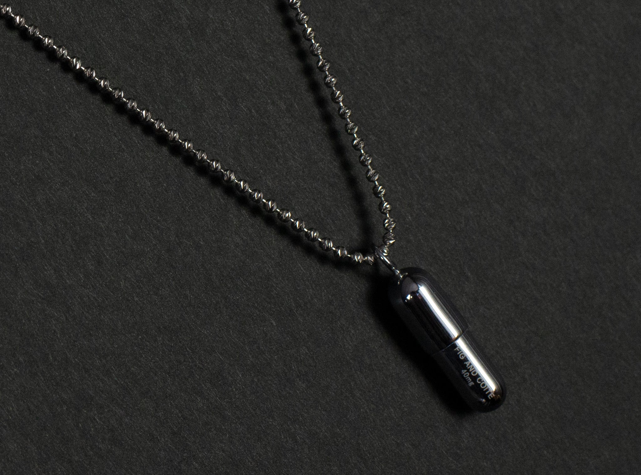Silver Capsule Pill Necklace