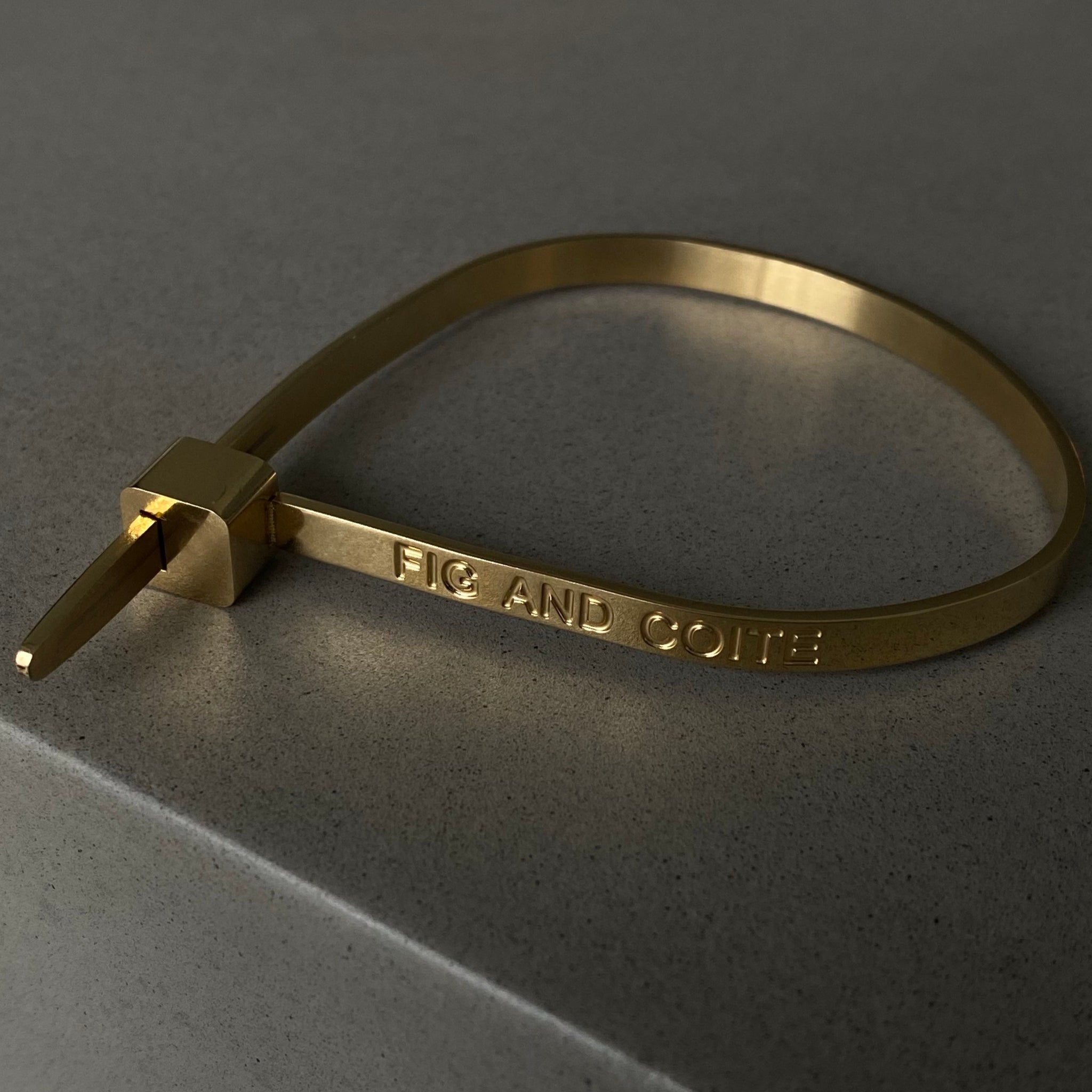 Gold ZipTie Bracelet