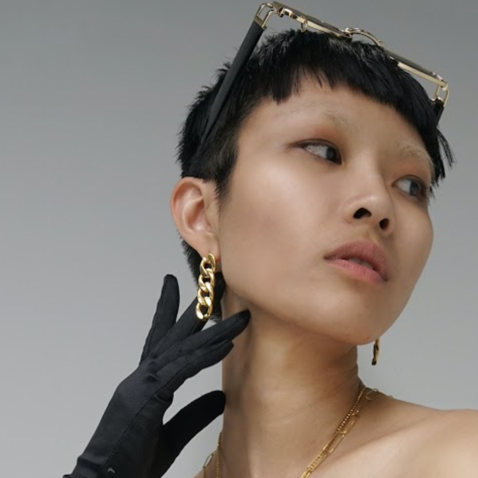 Gold Chain link earrings
