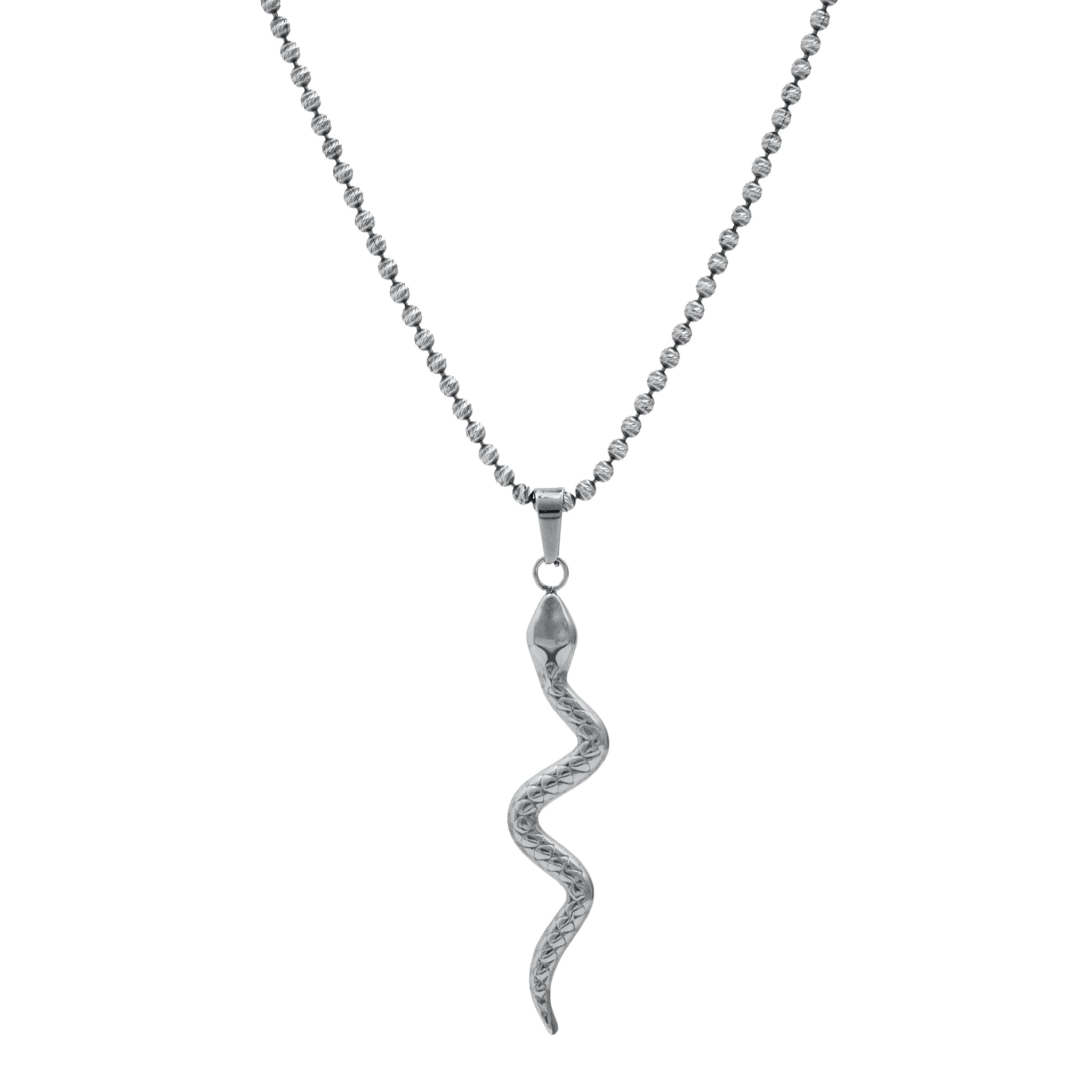Silver Snake Necklace